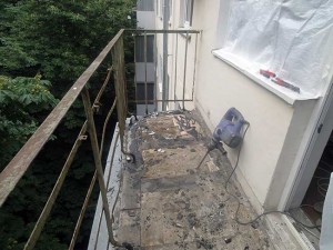 демонтаж балконной плиты